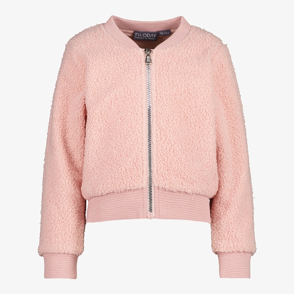 TwoDay meisjes teddy vest roze
