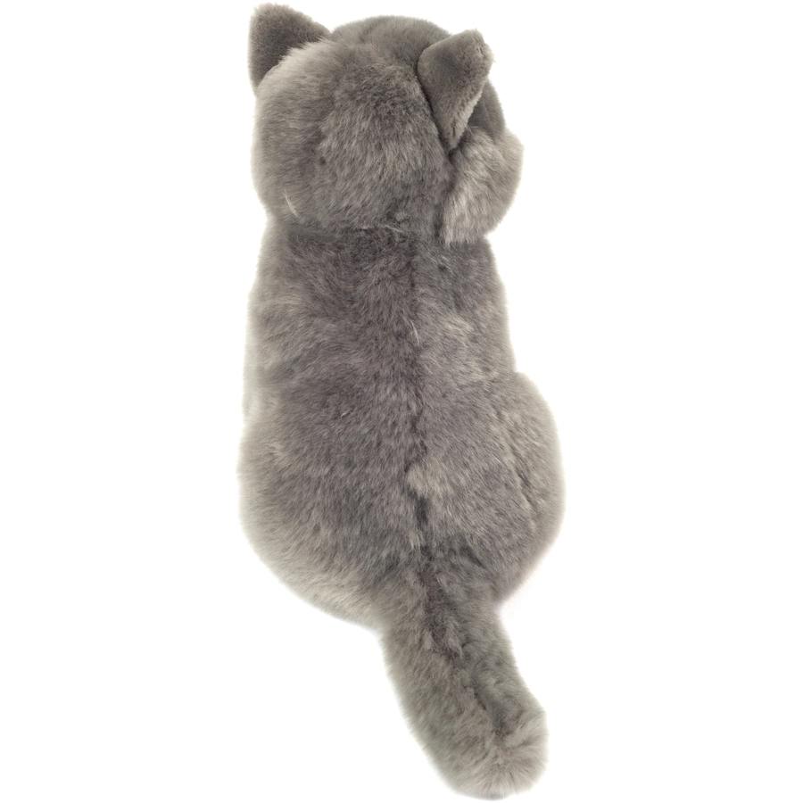 Teddy HERMANN® Kartäuser Katze sitzend, 20 cm