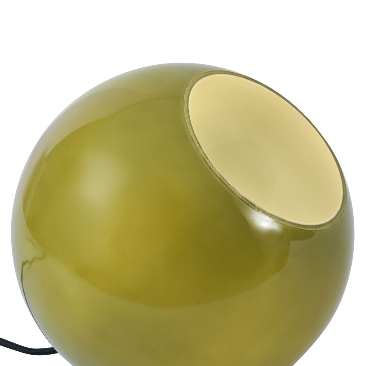 Retro tafellamp groen met glas - Mabel