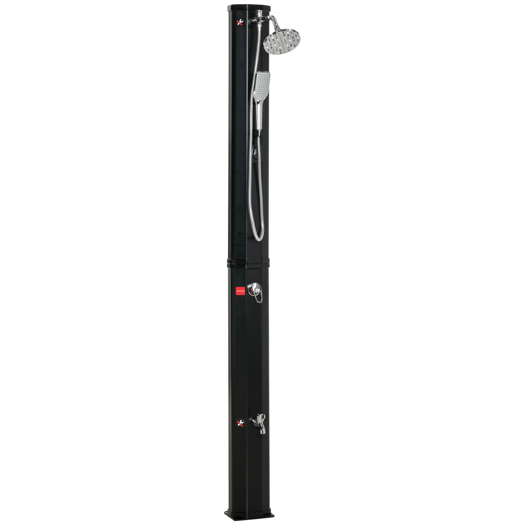 Chuveiro solar externo Outsunny preto