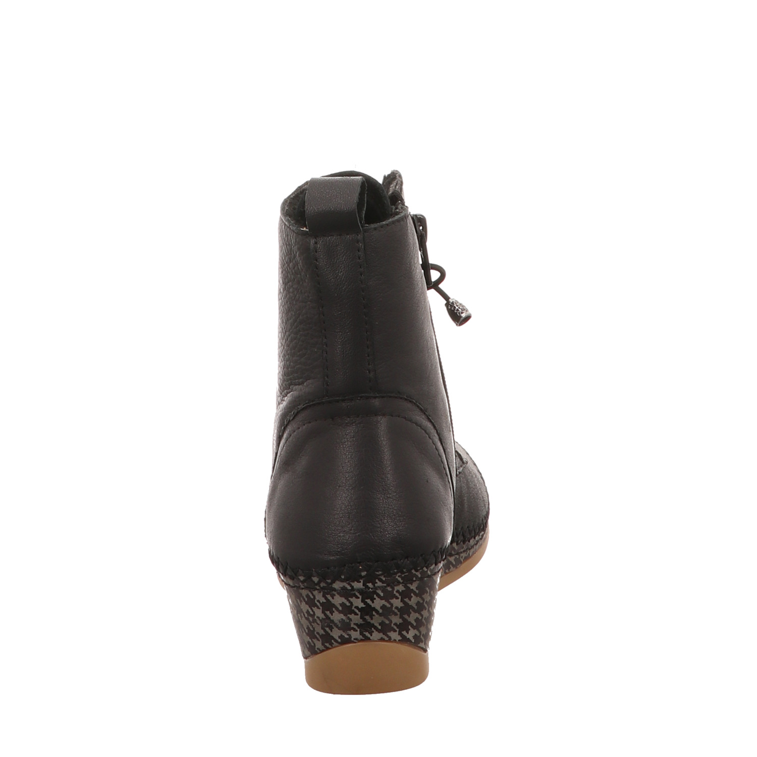 Manitu Schnür-Stiefelette schwarz