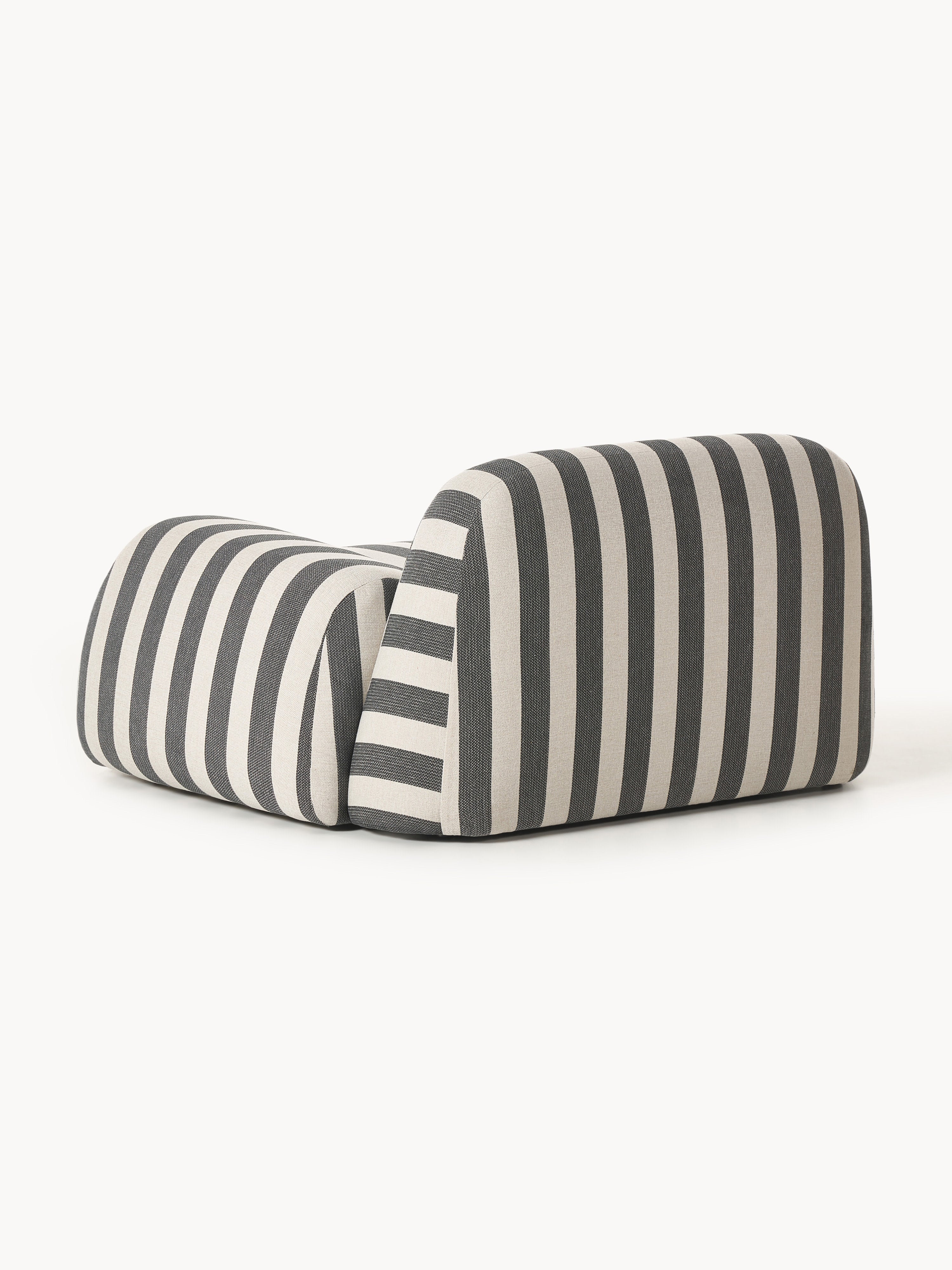 Gestreepte loungefauteuil Wolke