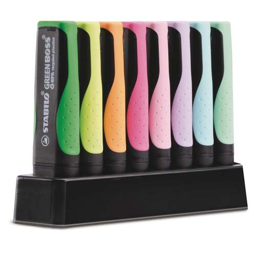 STABILO® Textmarker GREEN BOSS 8er-Tischset