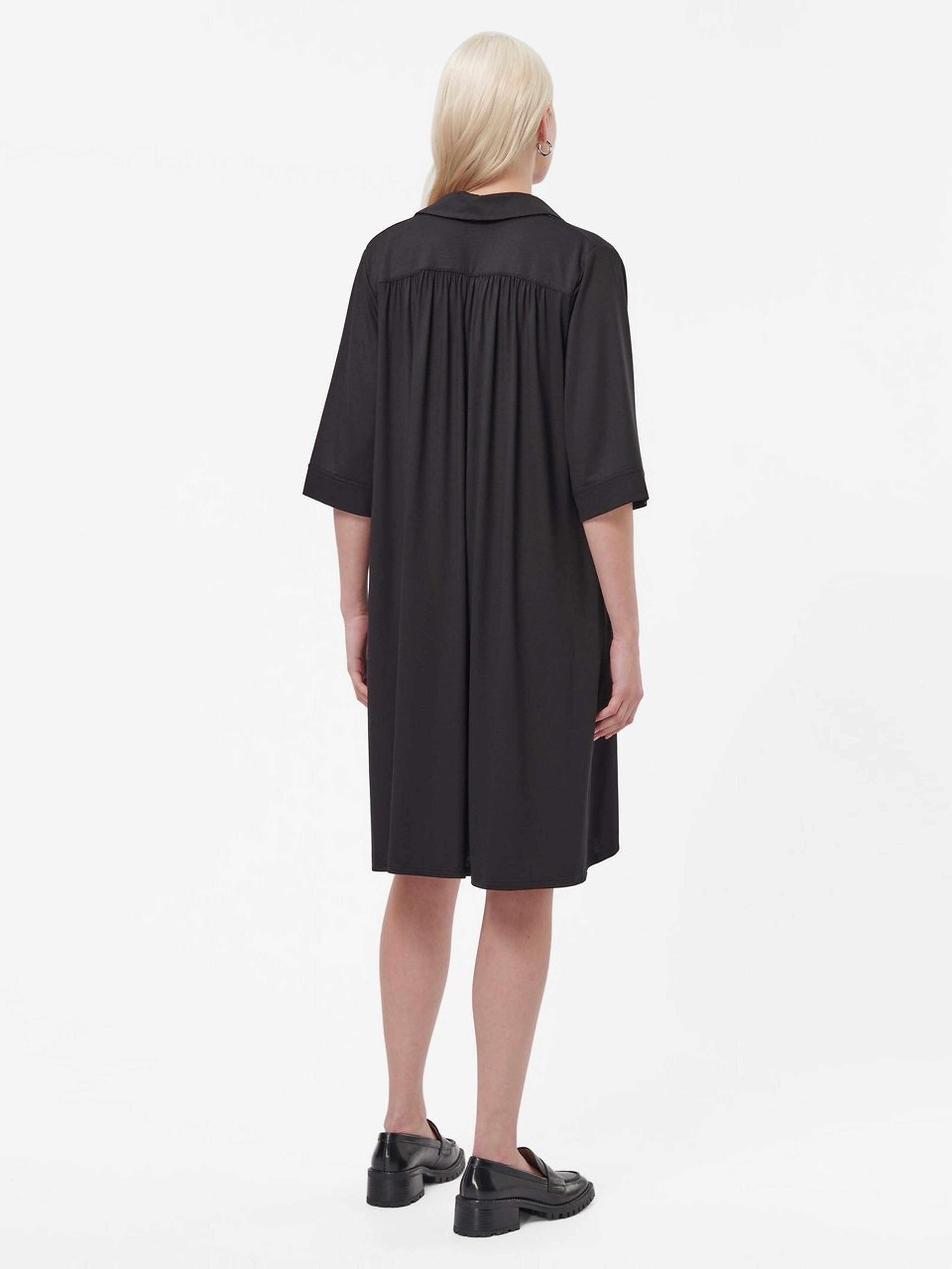 Jersey-Kleid mit 1/2-Arm