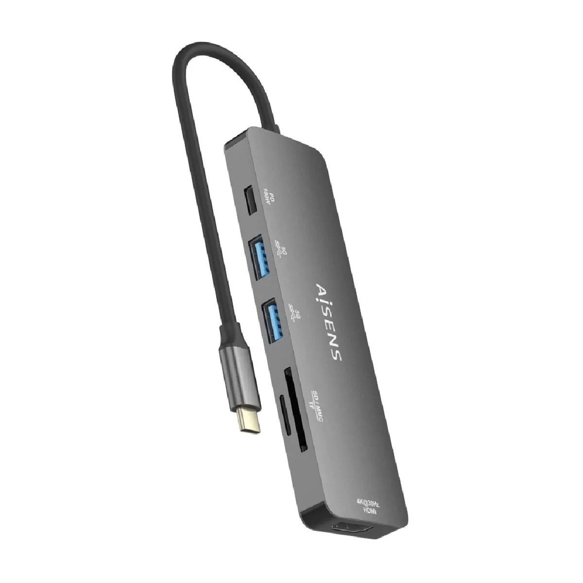 Aisens USB-C Dock 6 en 1