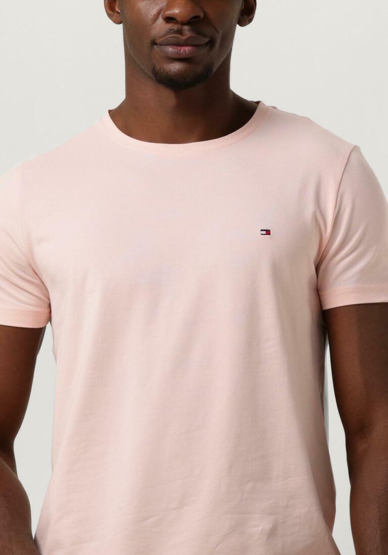 TOMMY HILFIGER lichtroze tommy hilfiger t-shirt stretch slim fit tee