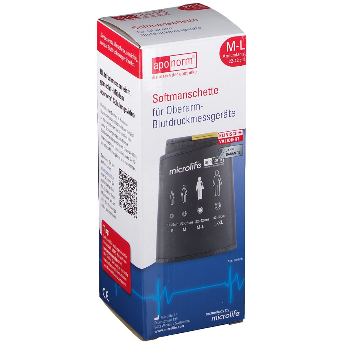 aponorm® Oberarm Softmanschette Gr. M-L 22-42 cm