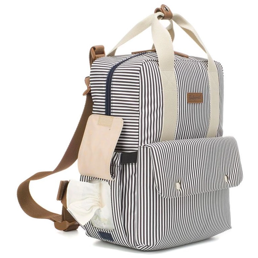 Babymel Wickelrucksack ECO Georgi Navy Stripes