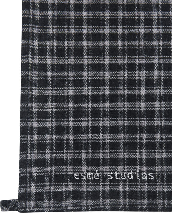 esmé studios ESValdis Scarf Black check