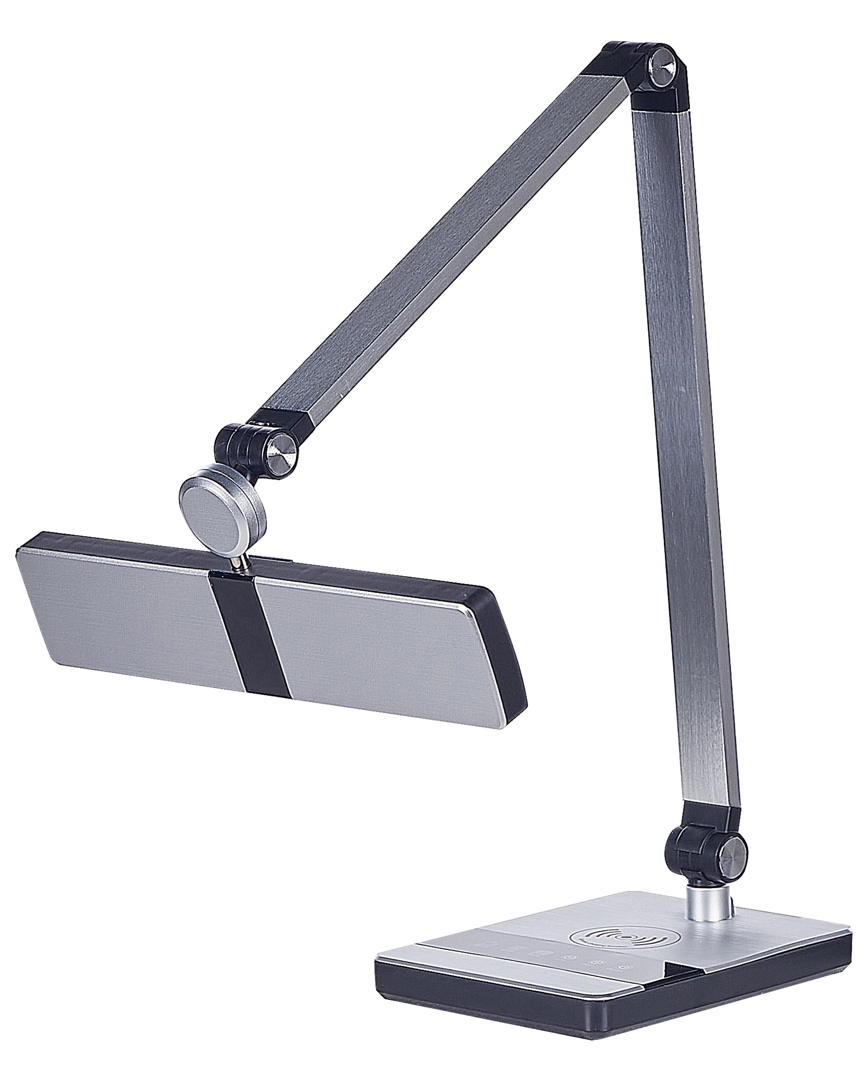 LED bureaulamp LACERTA met draadloze oplader Metaal Zilver
