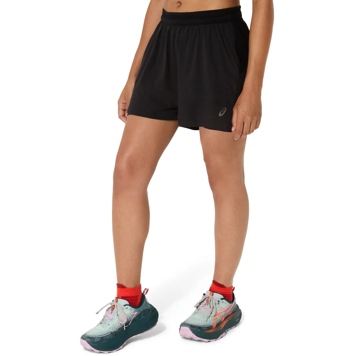 Asics Wms Fujitrail Elite Short Performance Black
