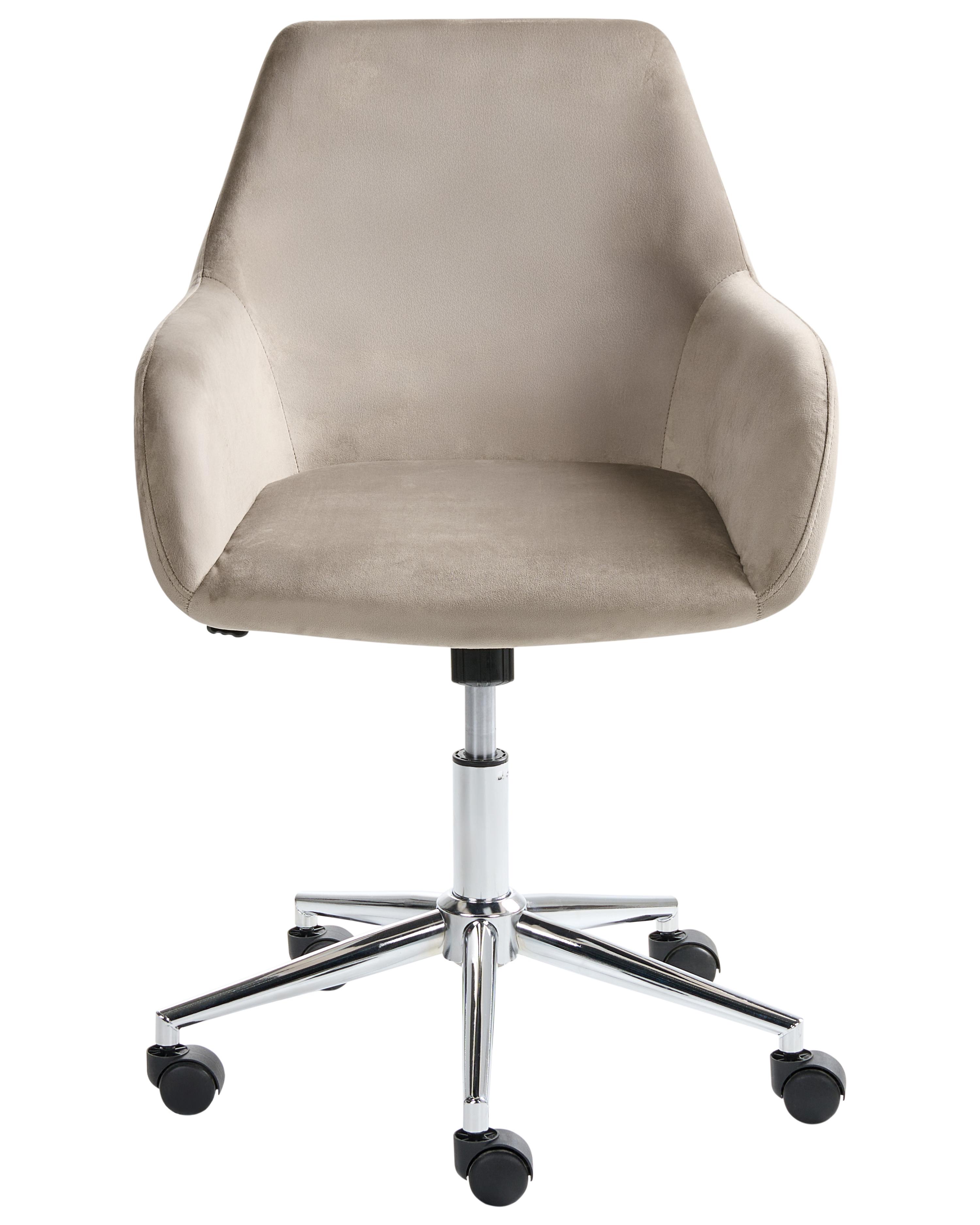 Bureaustoel WELLSTON Fluweel Taupe