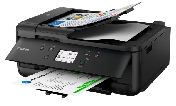 Canon PIXMA TR7650 - Multifunktionsprinter - farve - blækprinter - A4 (210 x 297 mm), Legal (216 x 356 mm) (original) - A4/Legal (medie) - op til 15 ipm (udskriver) - 200 ark - 33.6 Kbps - Wi-Fi(n), USB 2.0