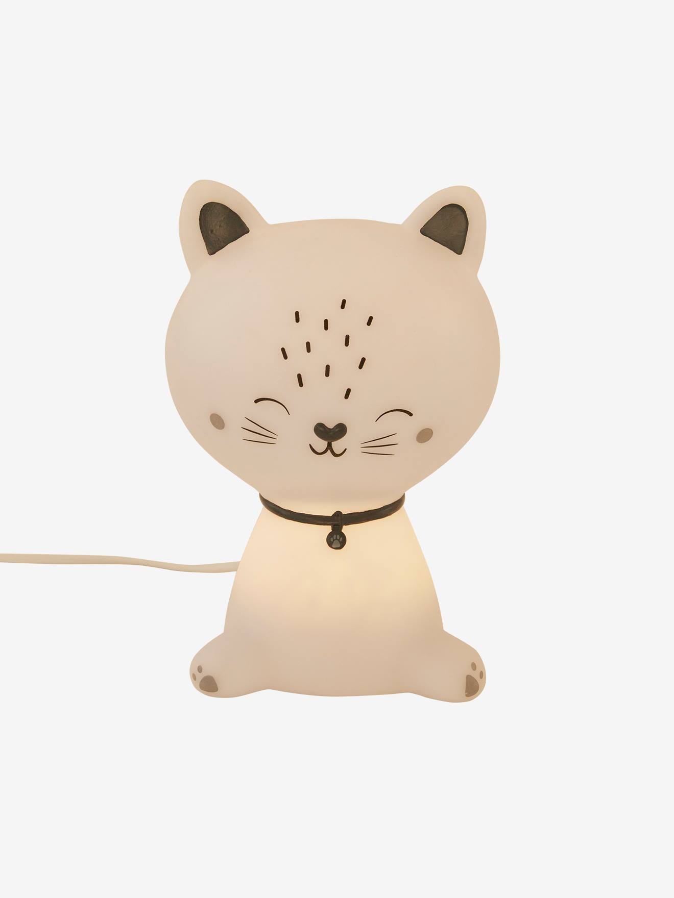 Luminária noturna simples em azul claro com gatinhos