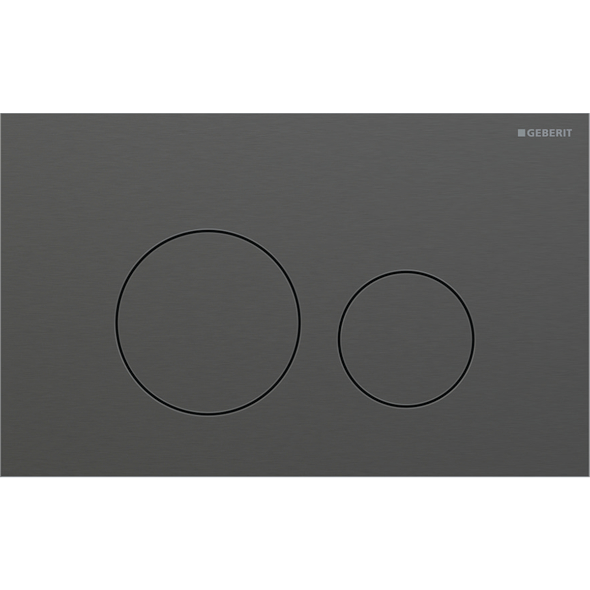 Geberit Sigma40 Round drukplaat zwart chroom met easy-to-clean coating
