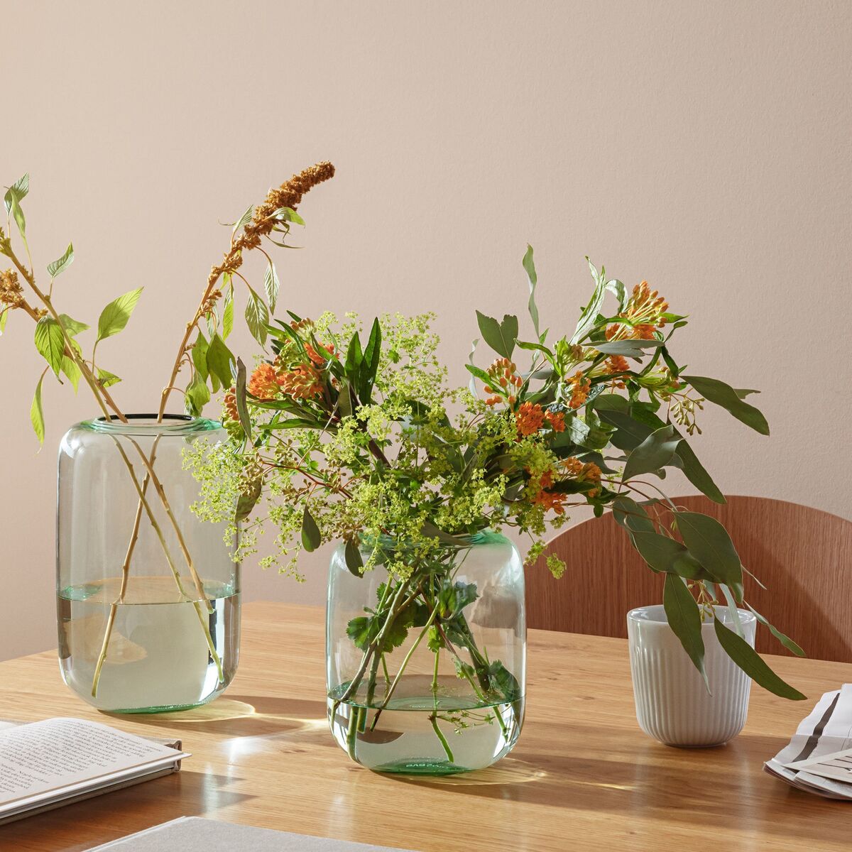 Acorn vase H22, mint green