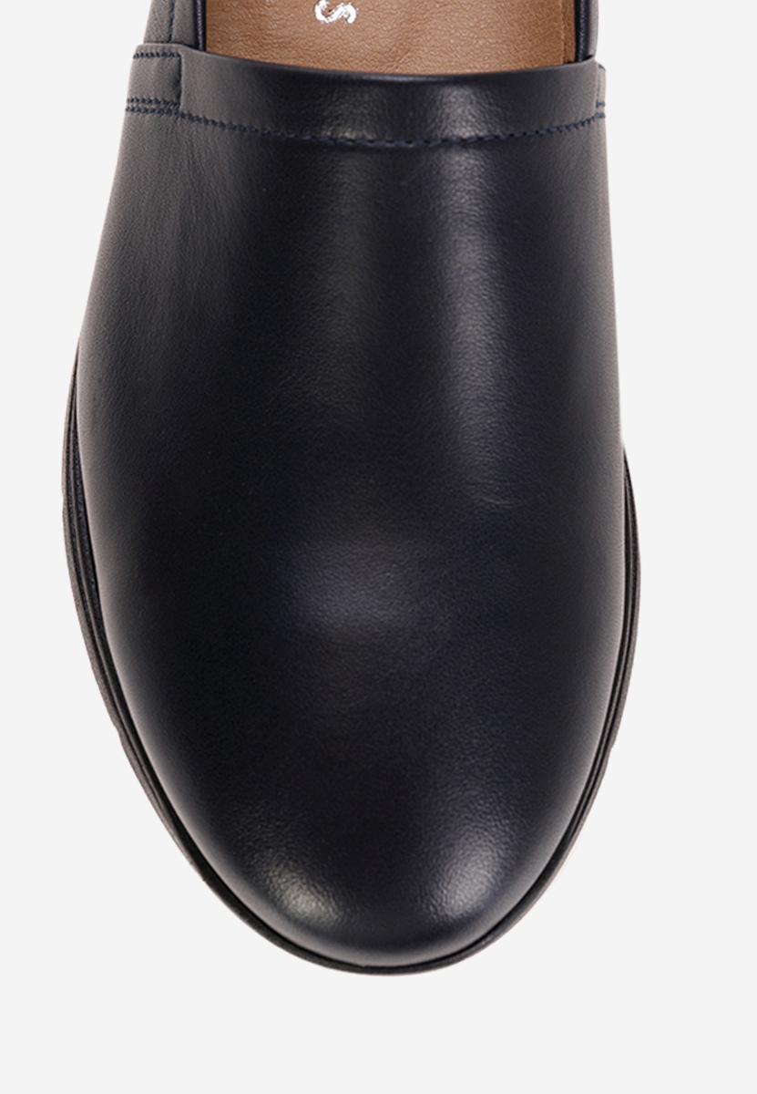 Chaussures casual femme en cuir marine Guilena