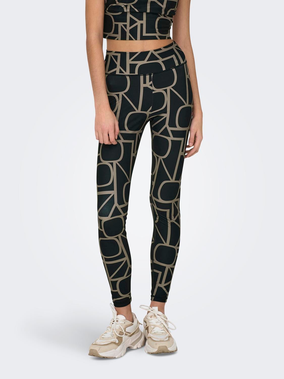 ONPFONT-2 Hohe Taille Skinny Fit Sportleggings Black