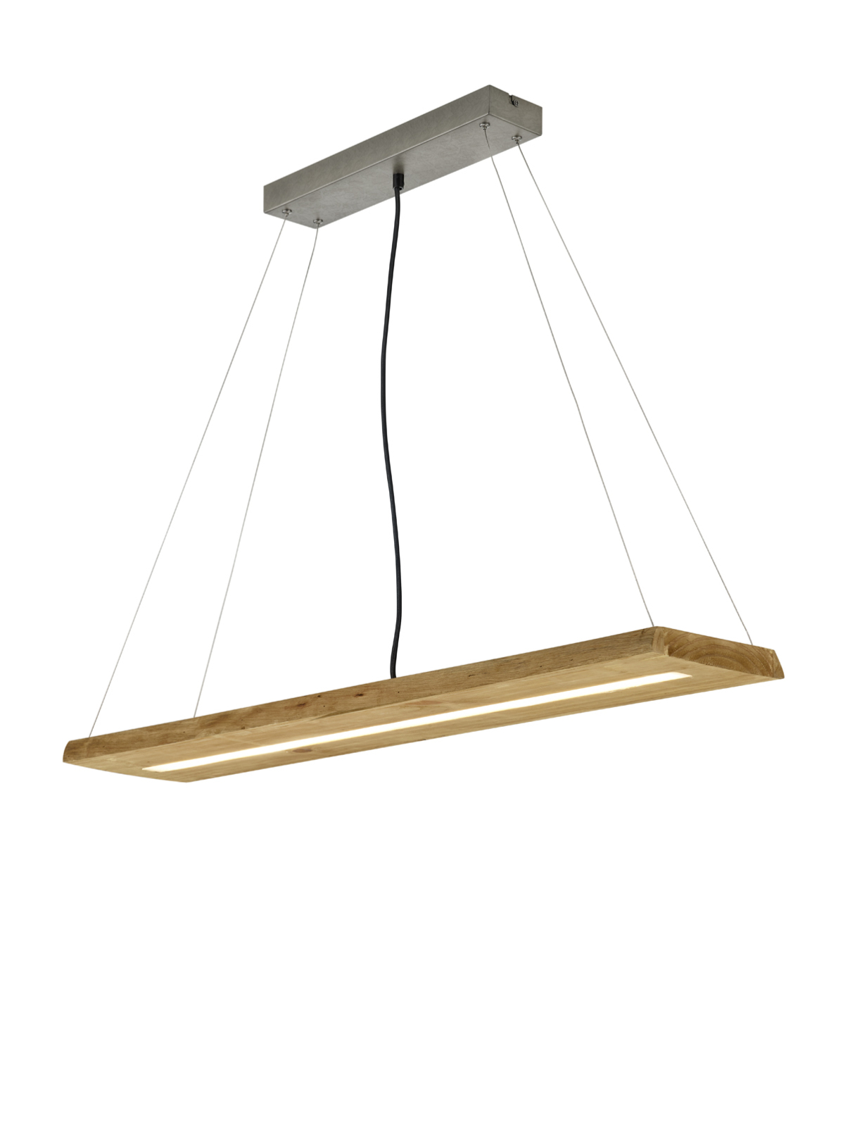 LED-Pendelleuchte BRAD - holzfarbig - Switch Dimmer
