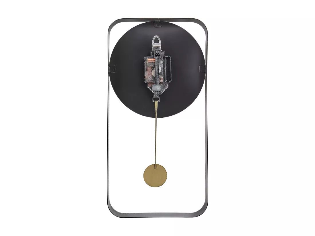Horloge murale SERVOZ 21 cm Métal Noir