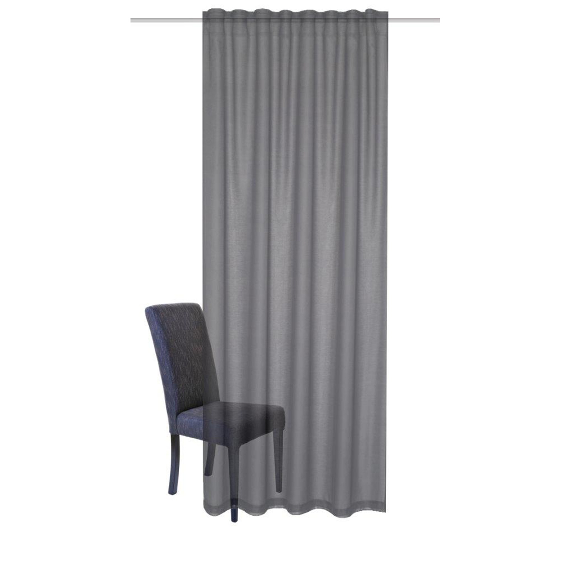 Kombibandschal DOLLY - grau - 140x175 cm