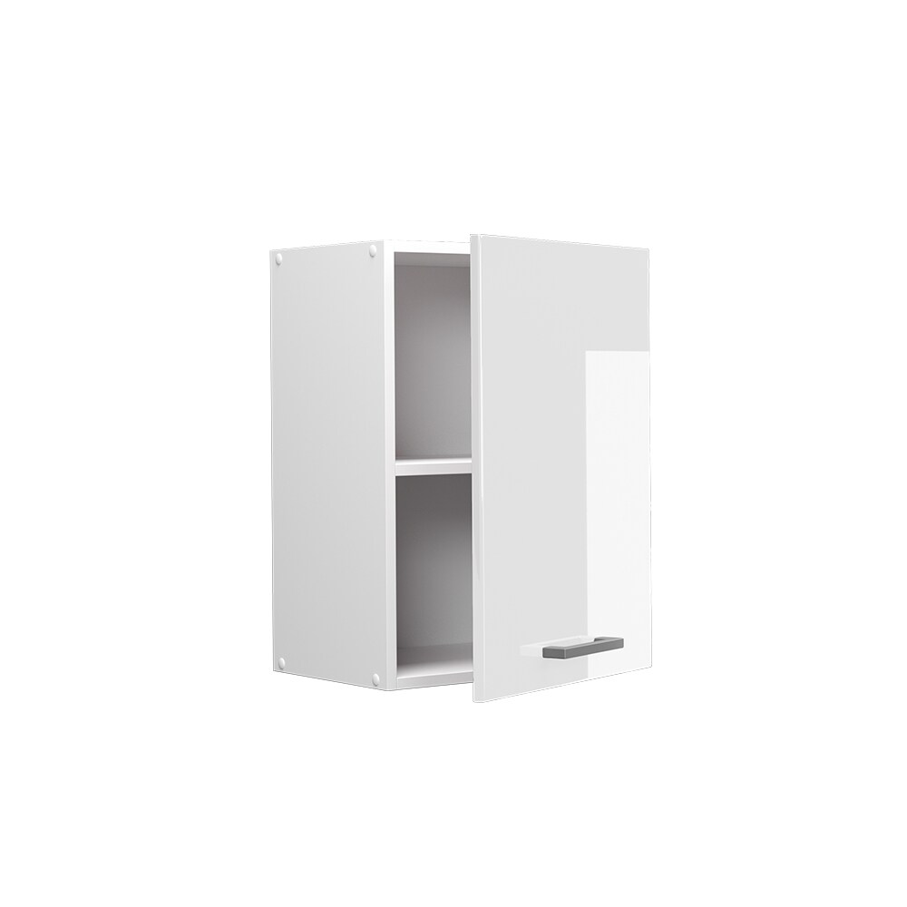 Vicco Hängeschrank Küchenschrank Küchenzeile R-Line 45 cm Weiß Tür Fächer Hochglanz