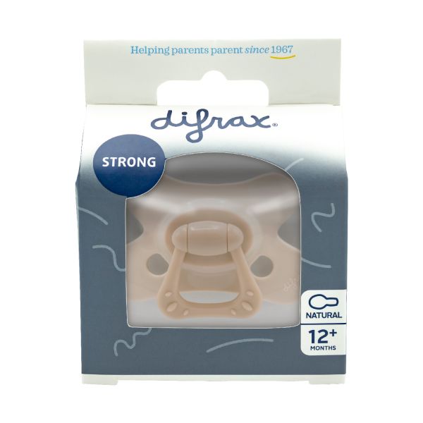 Difrax Fopspeen Naturel Edelsteen - Earth Moonstone - 12  Mnd