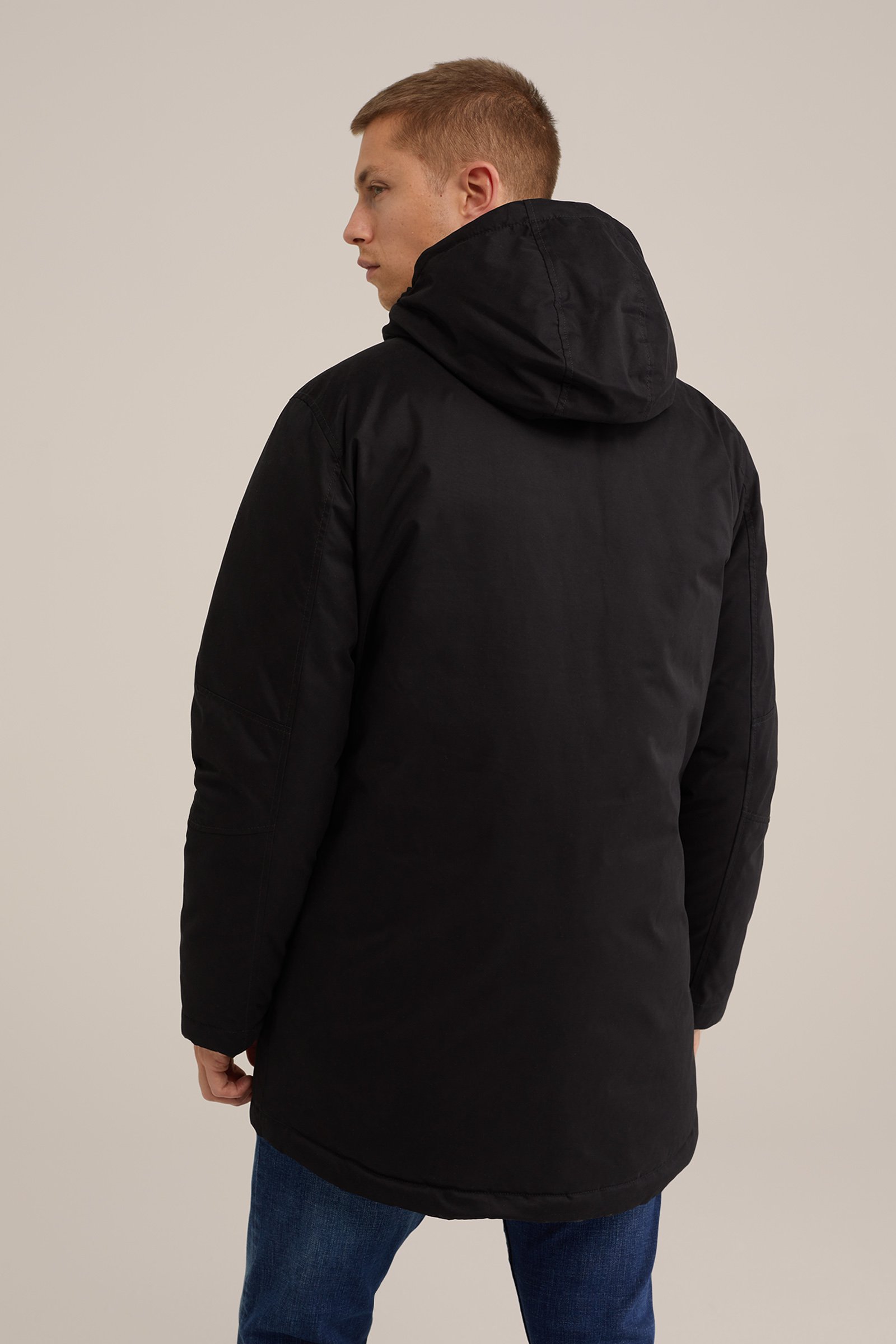 parka jas WE Fashion Zwart