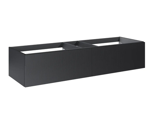 Jungborn onderkast NONUS BxHxD 1600 x 318 mm x 453 mm Frontkleur zwart mat