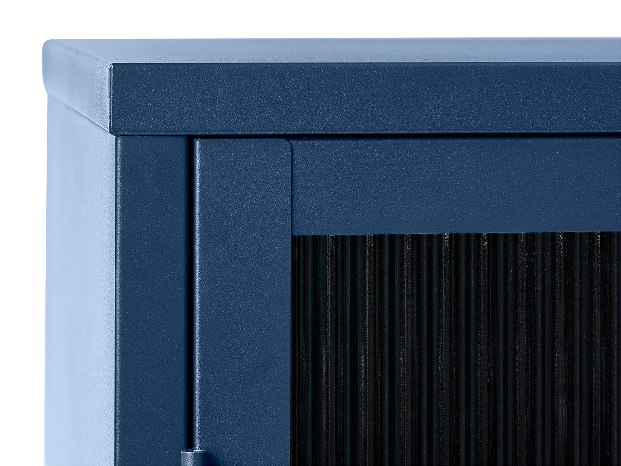 Vitrinekast Omeo 140x111 cm blauw