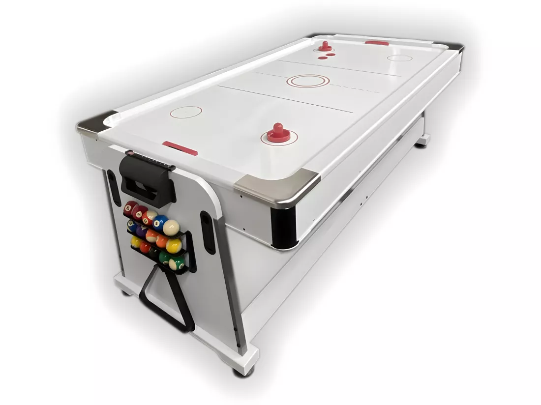 Table de Billard 7 pieds Multi-jeux bleu Air Hockey + Table de Tennis – Stark White