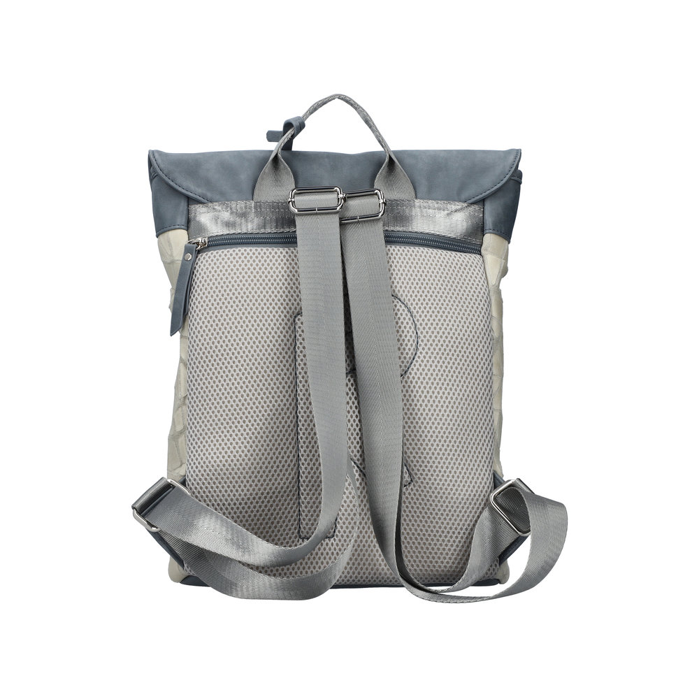 Rieker Rucksack grau weiss/weiss kombi
