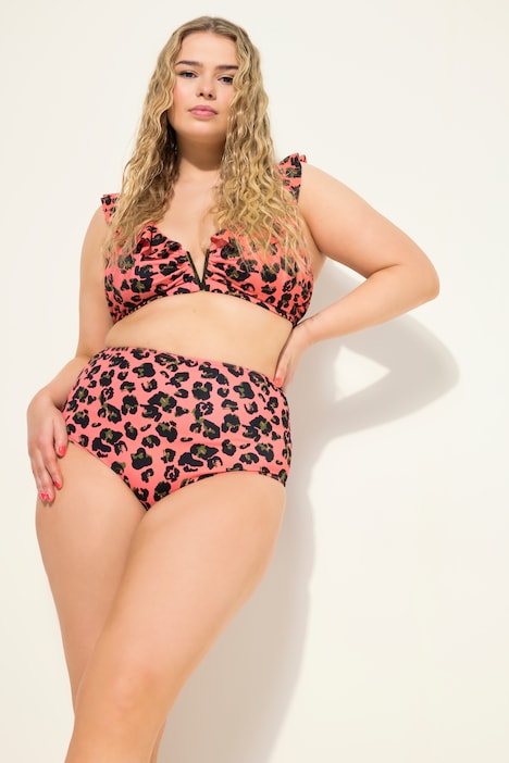 Bikini-Slip, High Waist, Panty Style, Color-Leo