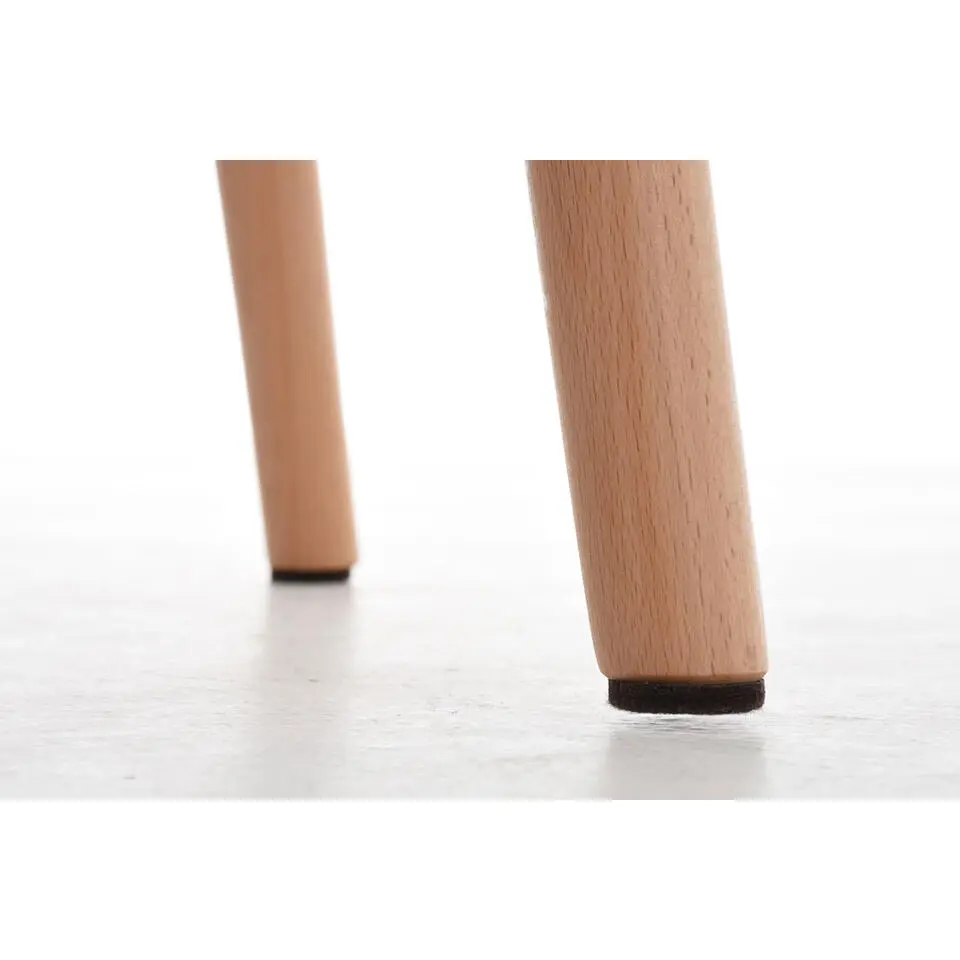 CLP Barkruk Lincoln natura Frame - Stof - licht grijs
