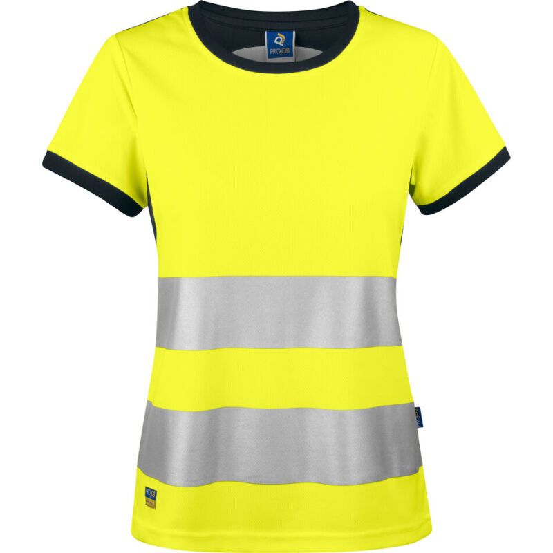 ProJob 6012 T-SHIRT POLYESTER FEMME EN ISO 20471 CLASSE 2/1