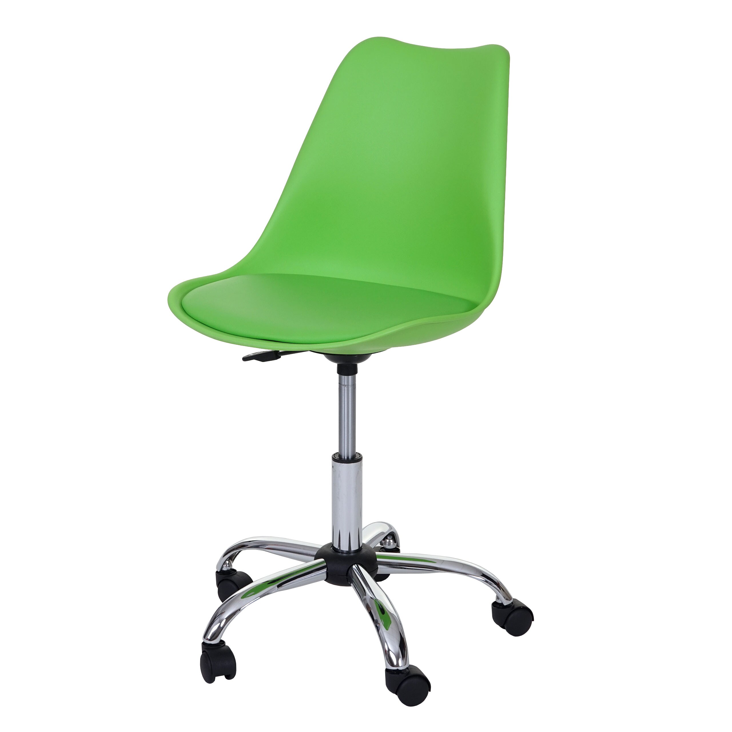 Drehstuhl Malmö MCW-B15, Bürostuhl Arbeitshocker, höhenverstellbar ~ Kunstleder, grün
