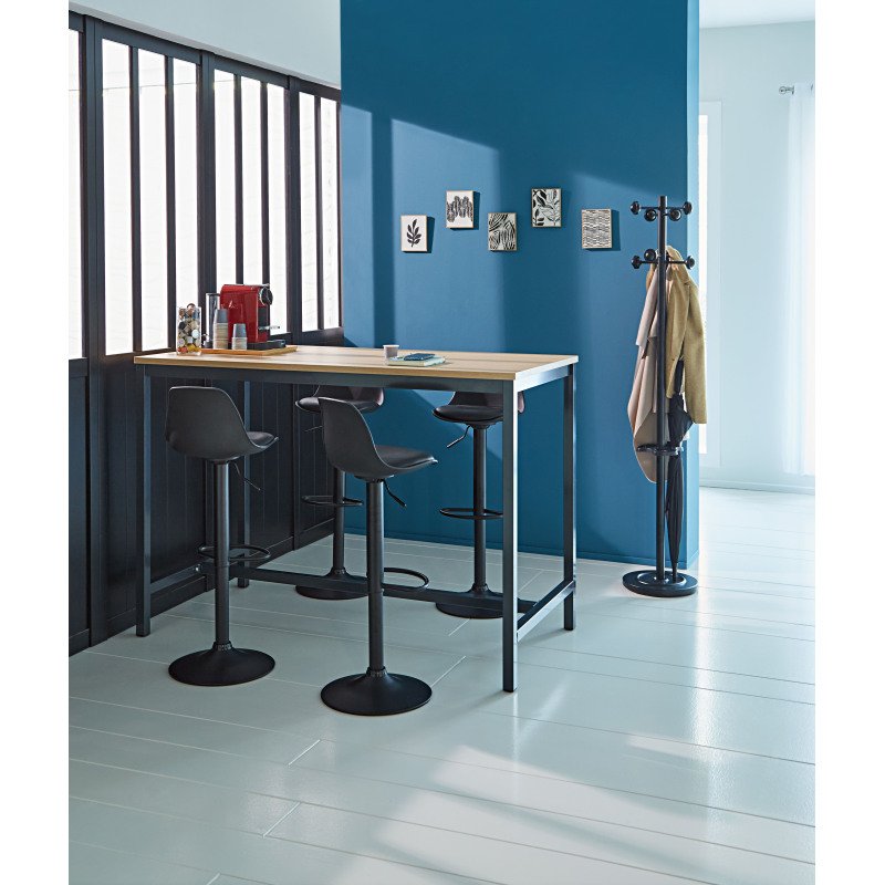 Tabouret Kocy - Réglable en hauteur - Pied noir
