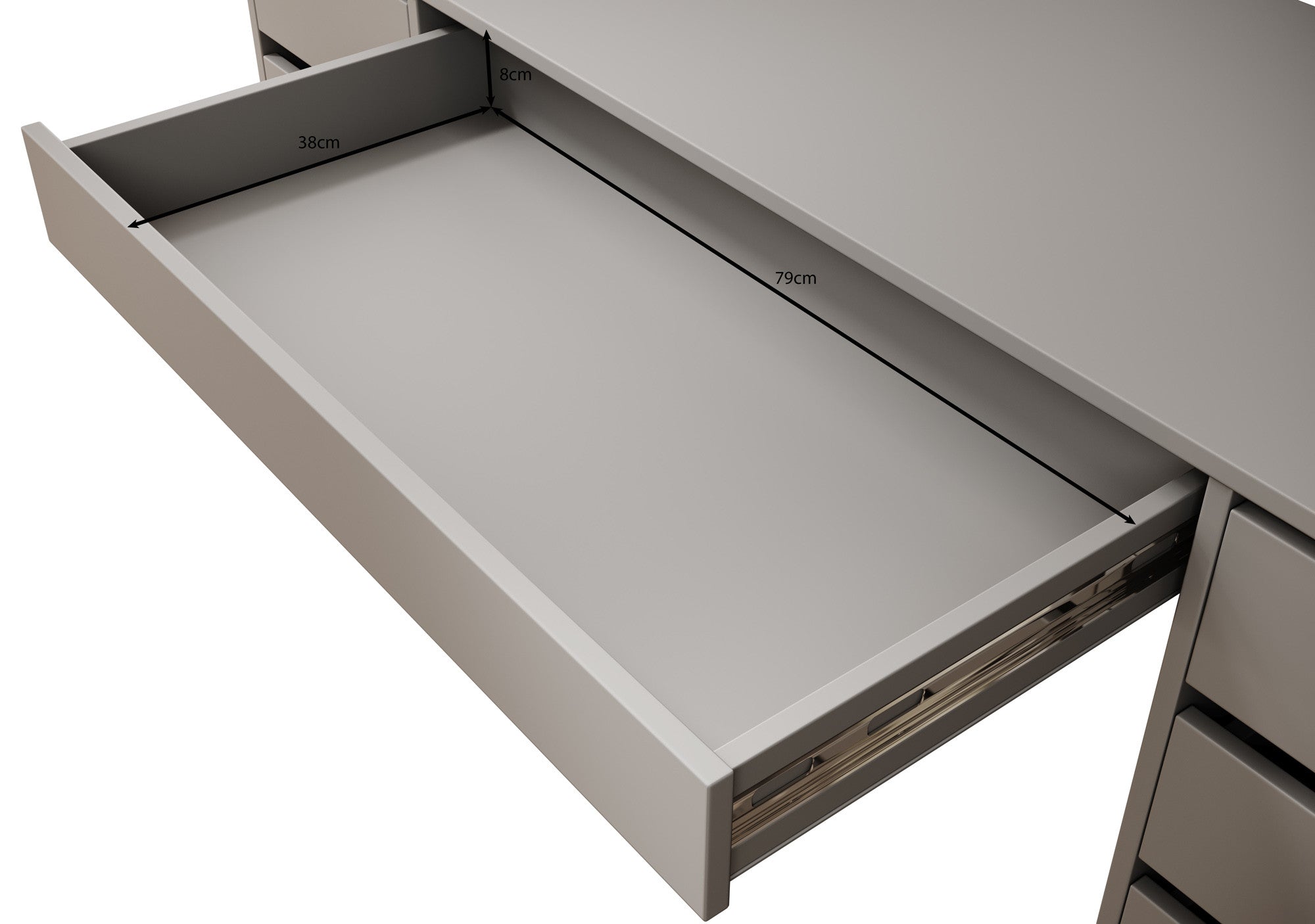 Avio 2 - Bureau - Beige - 154x55 cm