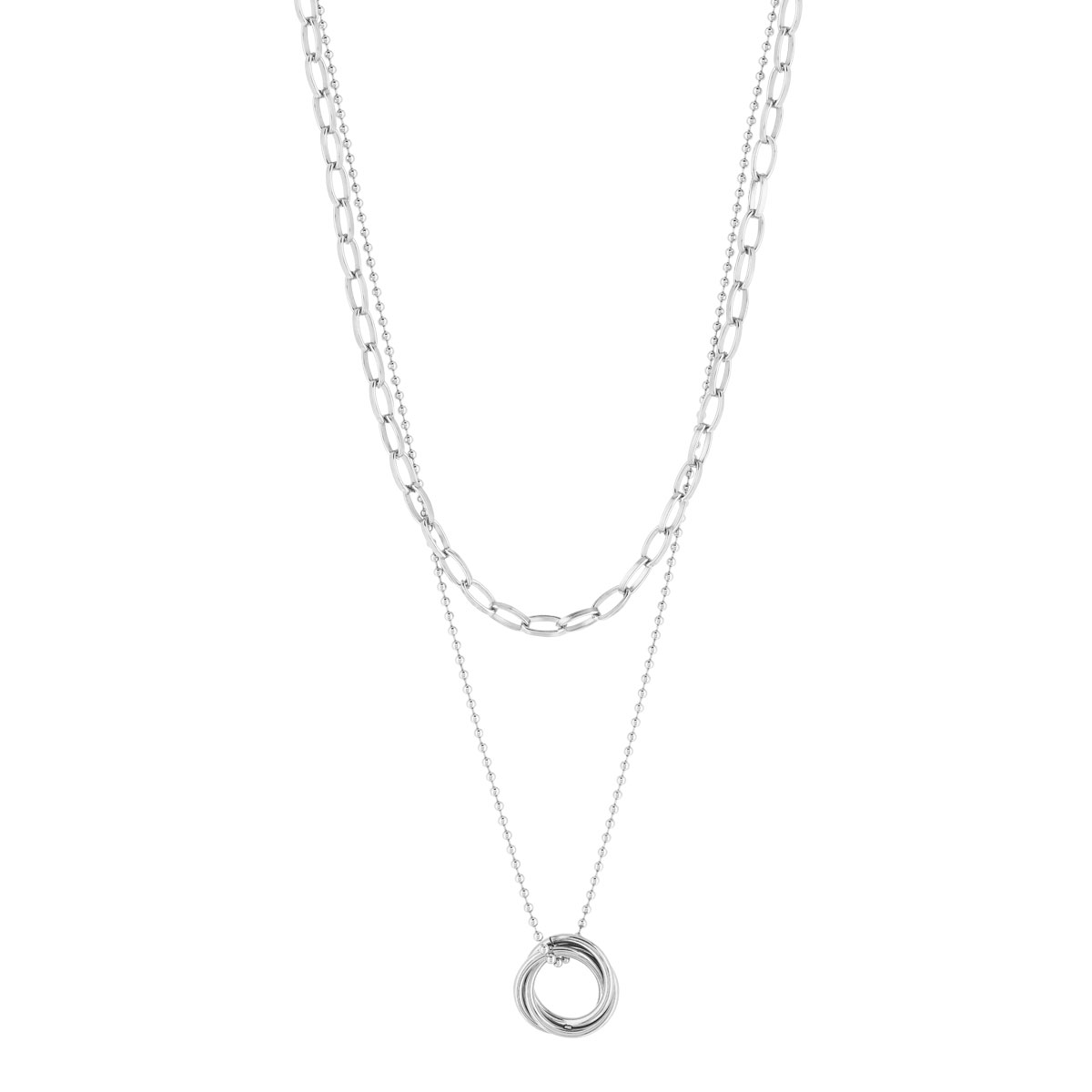 Collier acier 57 cm