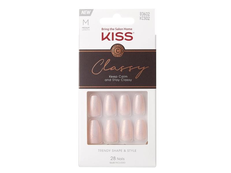 Kiss Kunstnägel-Set Classy – Cozy Meets Cute 28 Stück Stilvolle Kunstnägel für den alltäglichen Gebrauch