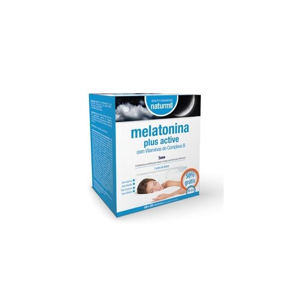 Naturmil Melatonina Plus Active 60   30 Cápsulas