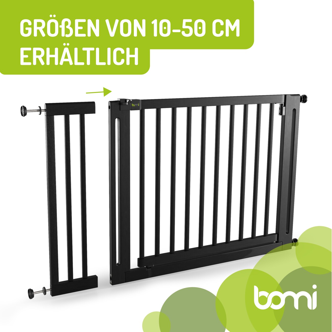 bomi Verlängerungen - 77 cm für Miko Schwarz XXS