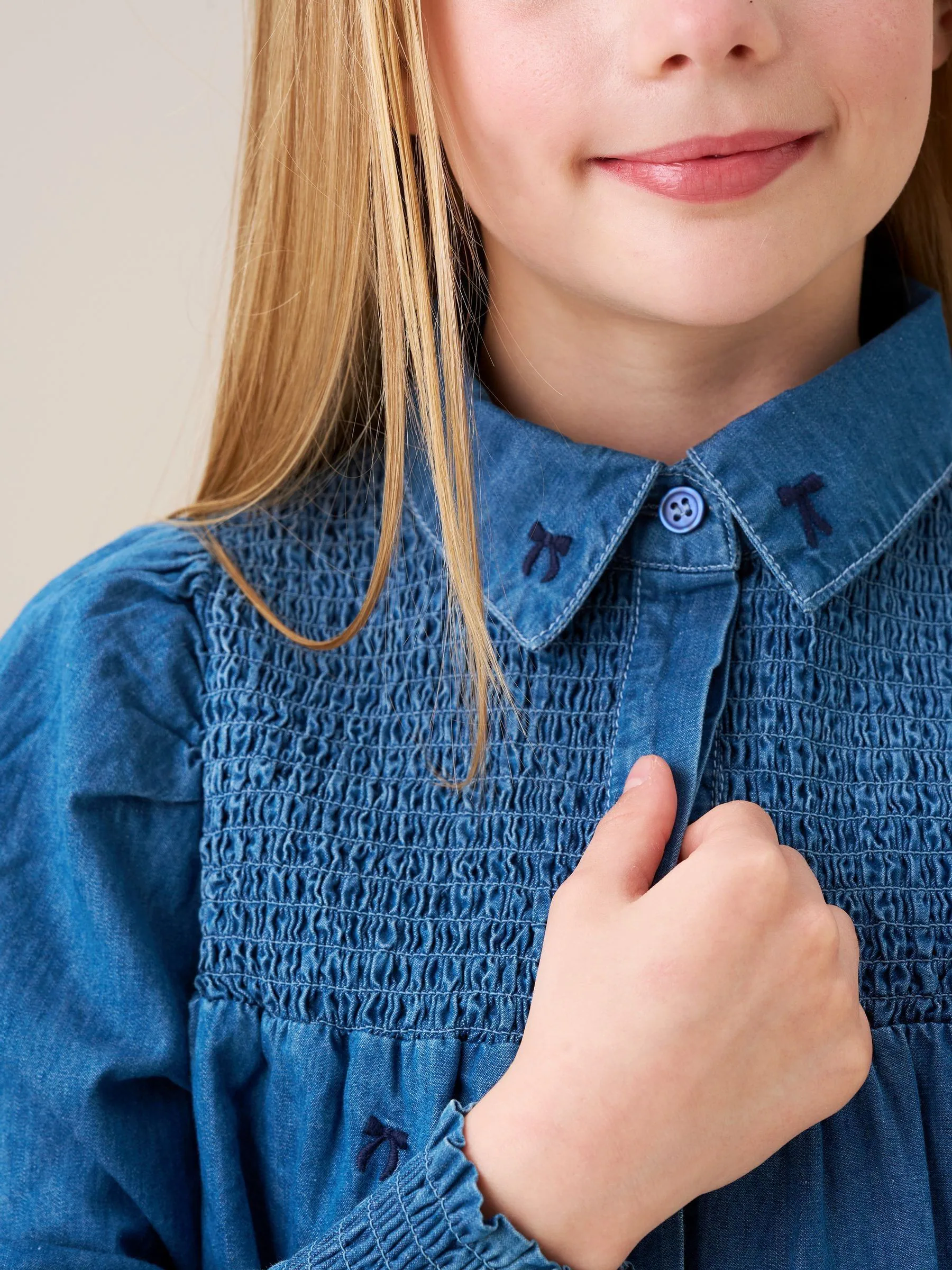 Angel & Rocket Myla Embroidered Denim Shirt