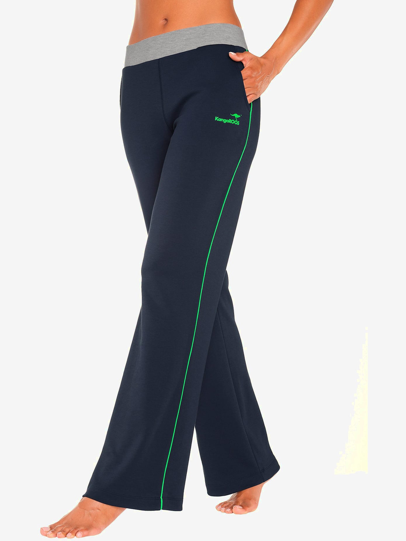 Pantalon détente, jambes larges