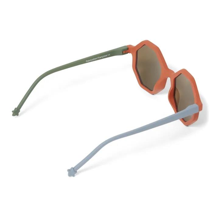 YEYE Lunettes de Soleil Tricolore | Terracotta
