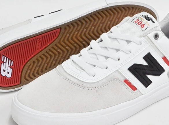 New Balance Numeric NM306 White Red 5.5 US / 38 EU