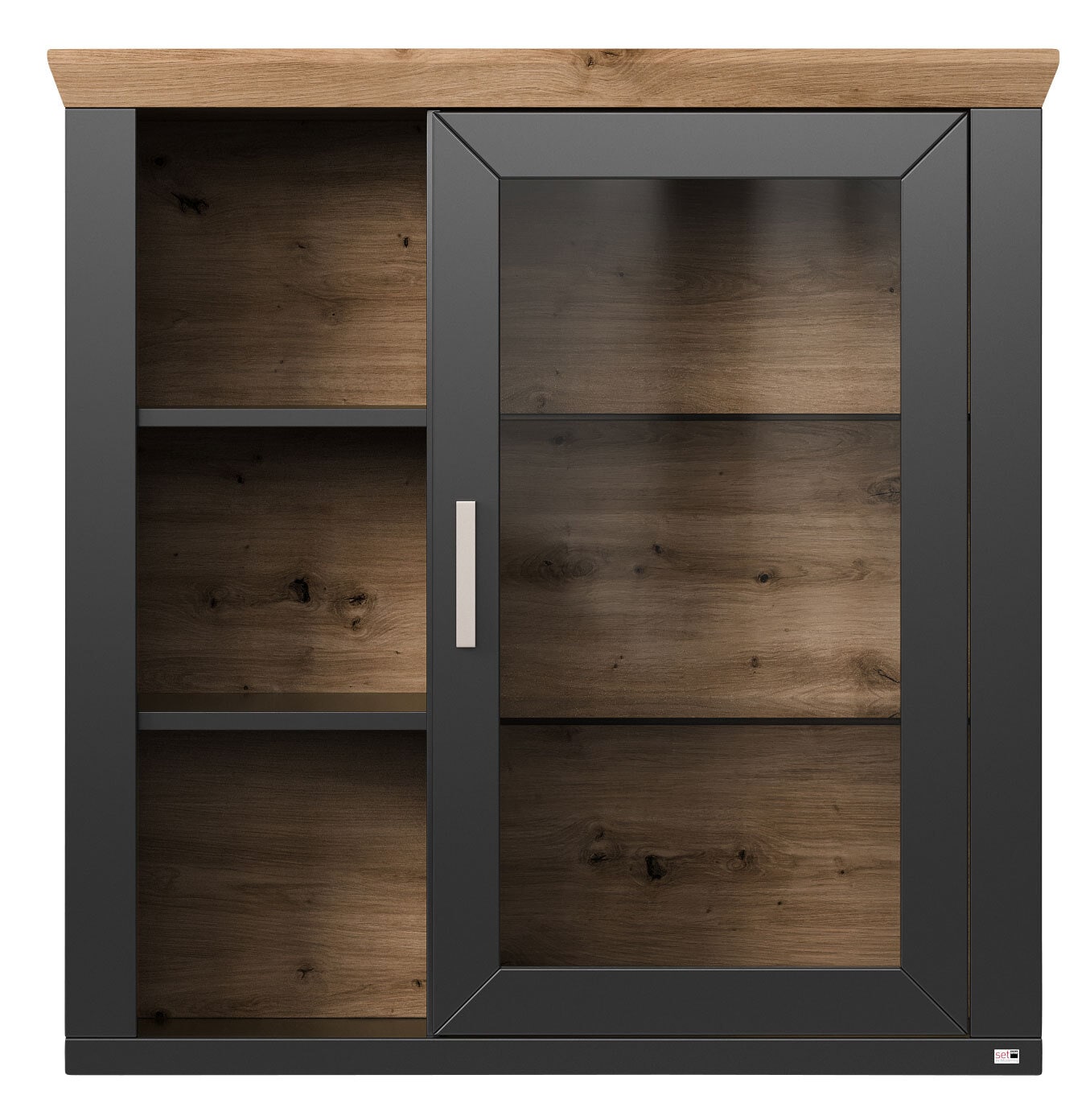 set one by Musterring Hängeschrank YORK 21 anthrazit /Eiche Artisan