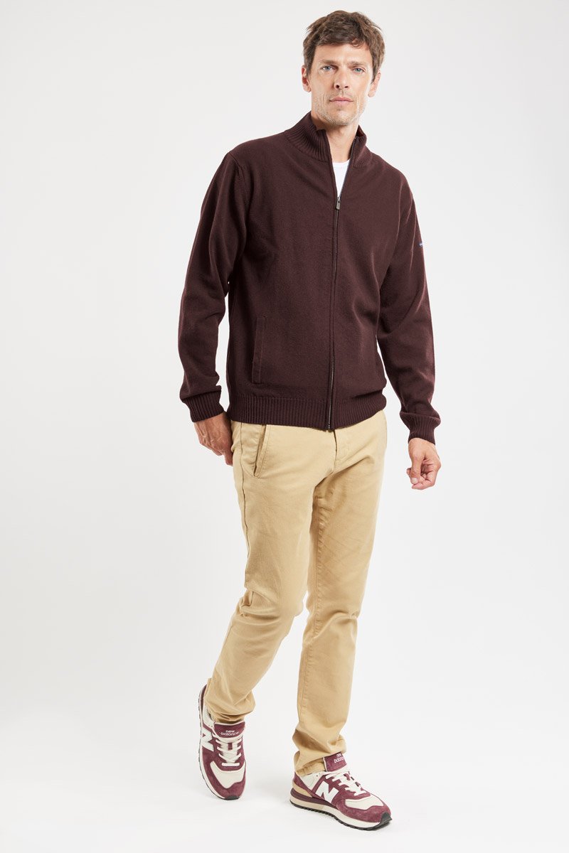 Gilet zippé - lambswool