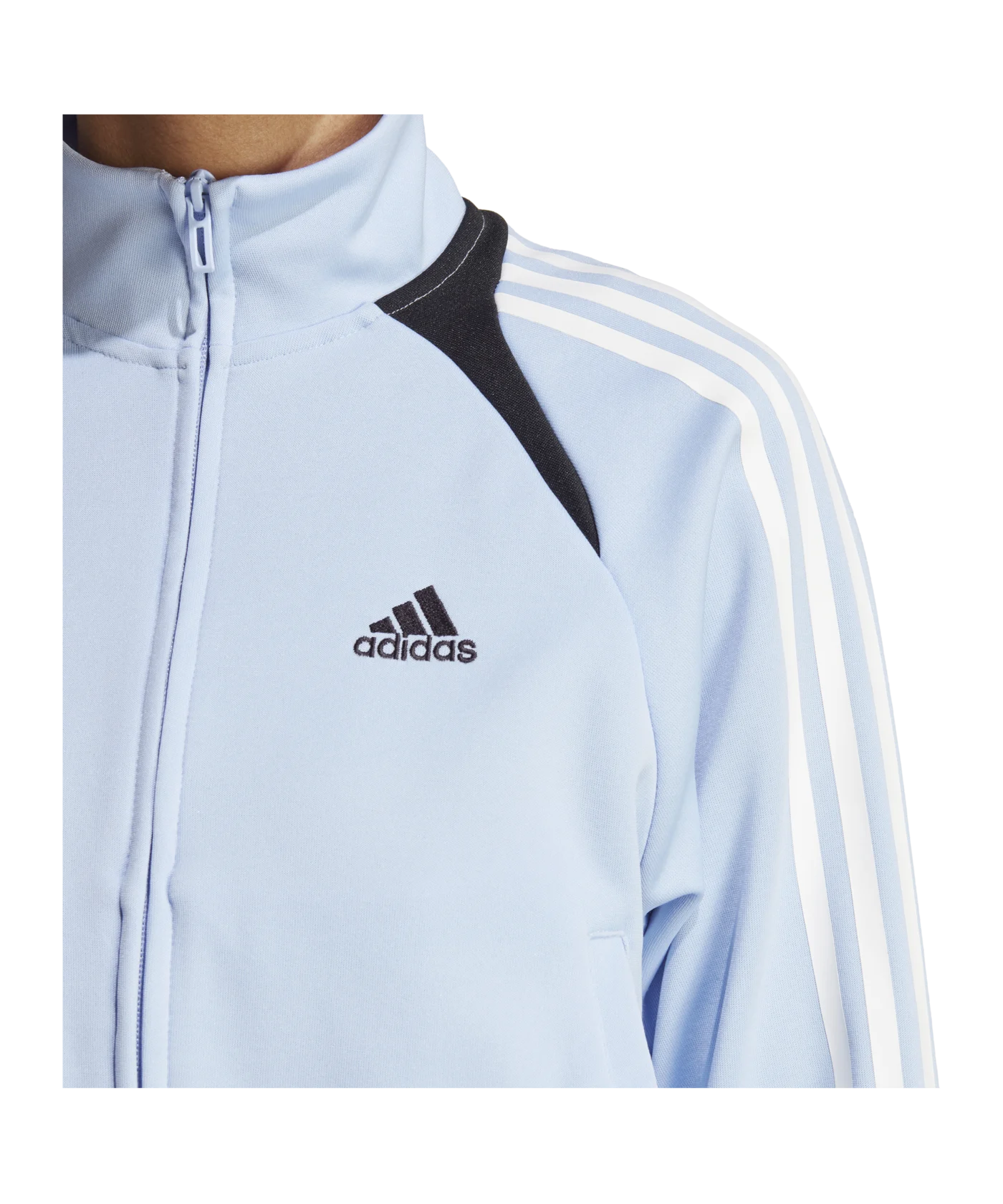 adidas Tiro Trainingsjacke Damen Hellblau Weiss