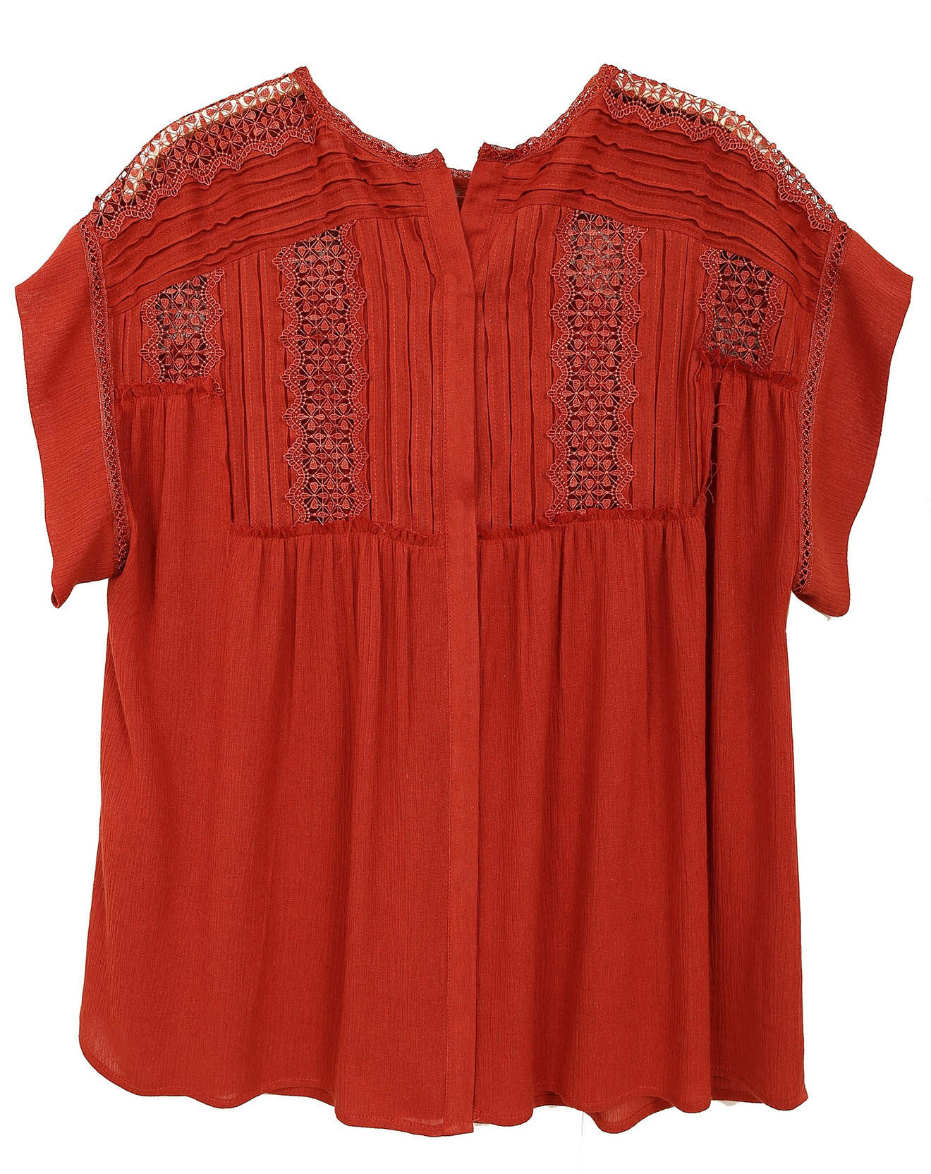 See u Soon Blouse Reyna rouge brique